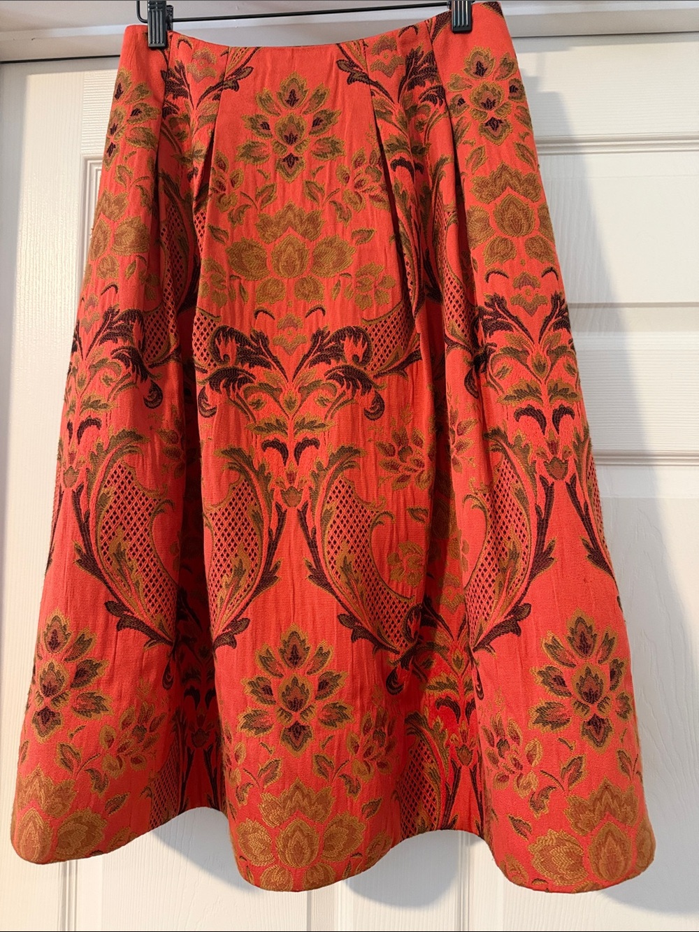 {Alice + Olivia} Brocade Full Skirt with Pockets.